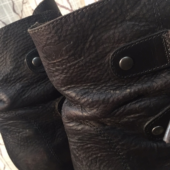 Sorel leather lace up wedge boot - Picture 6 of 8